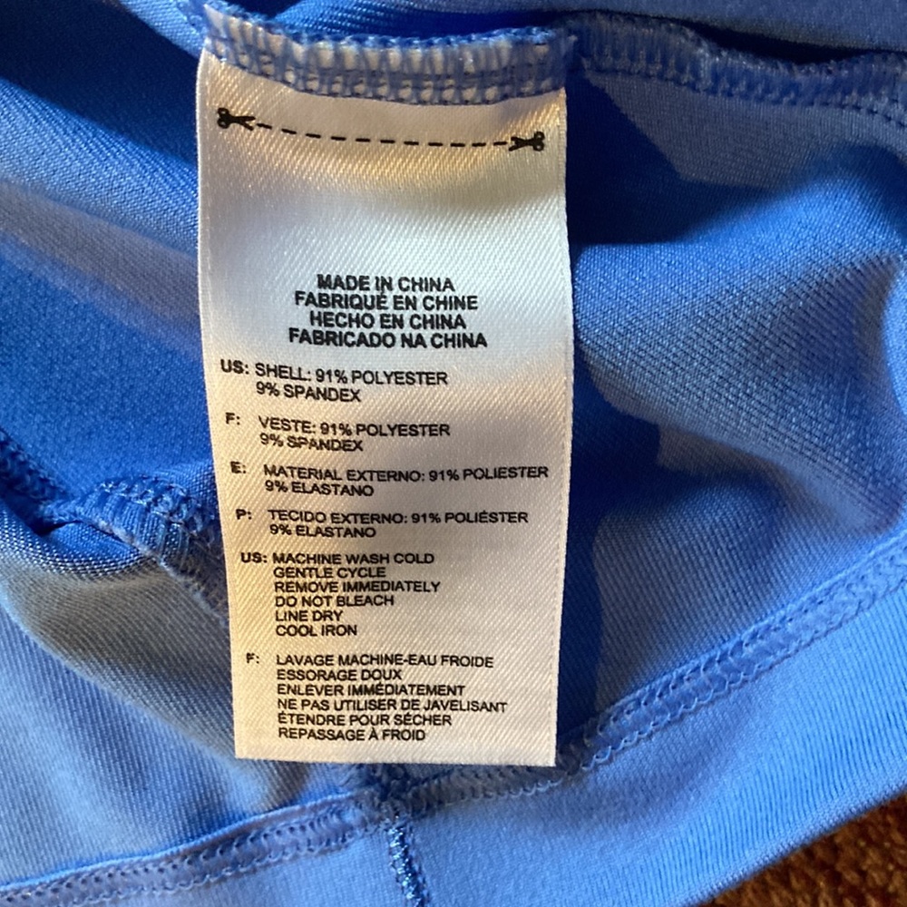 Adidas Blue and Turquoise Size Large Workout Top Bundle of 2